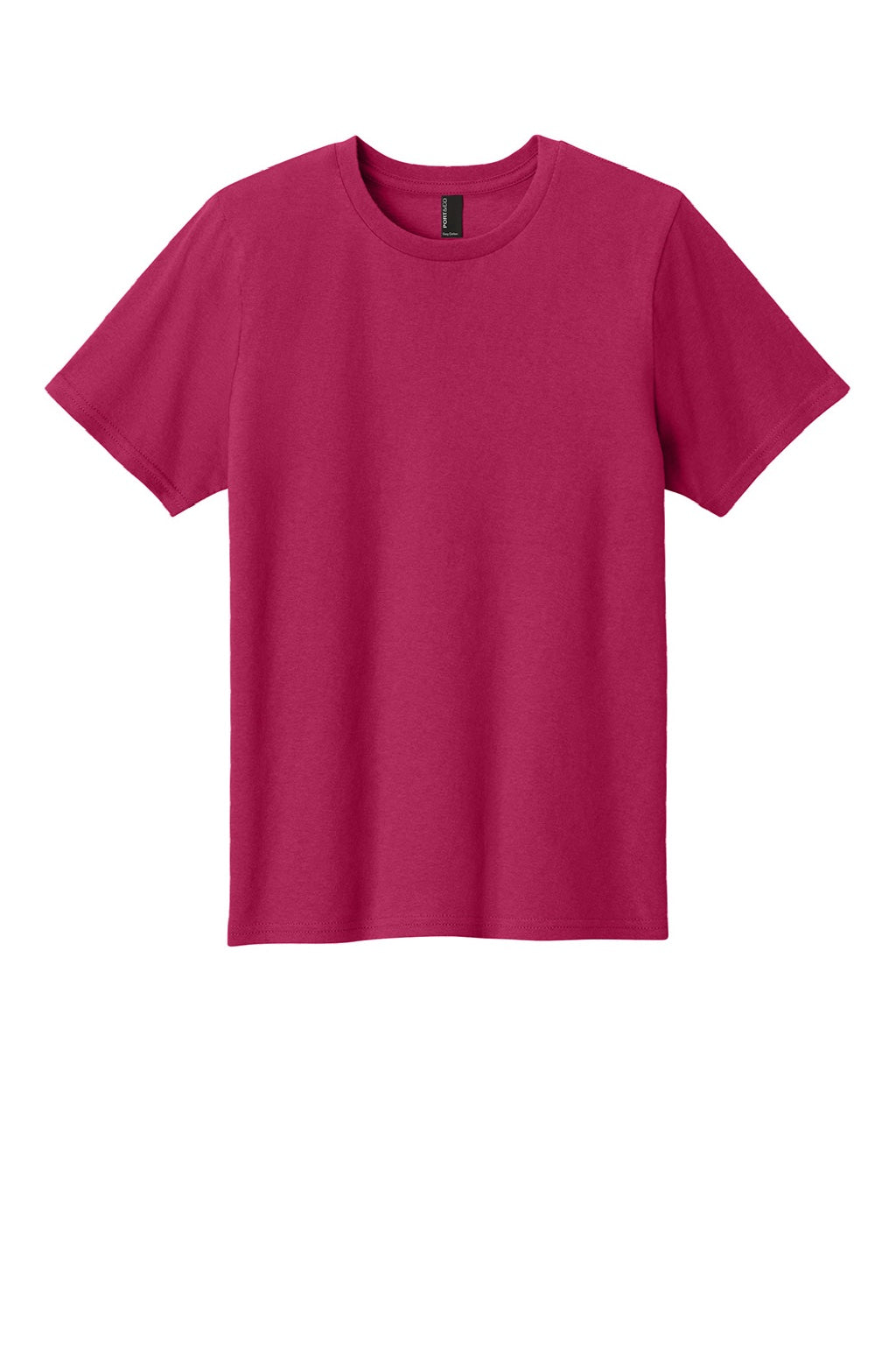 Port & Company PC43Y Youth Easy Short Sleeve Crewneck T-Shirt Flush Pink Flat Front