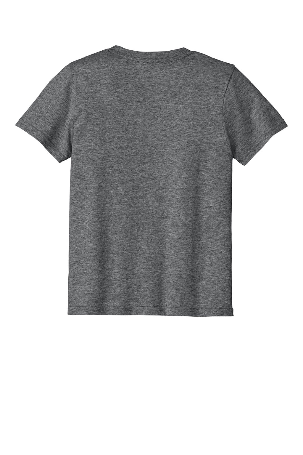 Port & Company PC43Y Youth Easy Short Sleeve Crewneck T-Shirt Heather Graphite Grey Flat Back