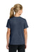 Port & Company PC43Y Youth Easy Short Sleeve Crewneck T-Shirt Heather Navy Blue Model Back