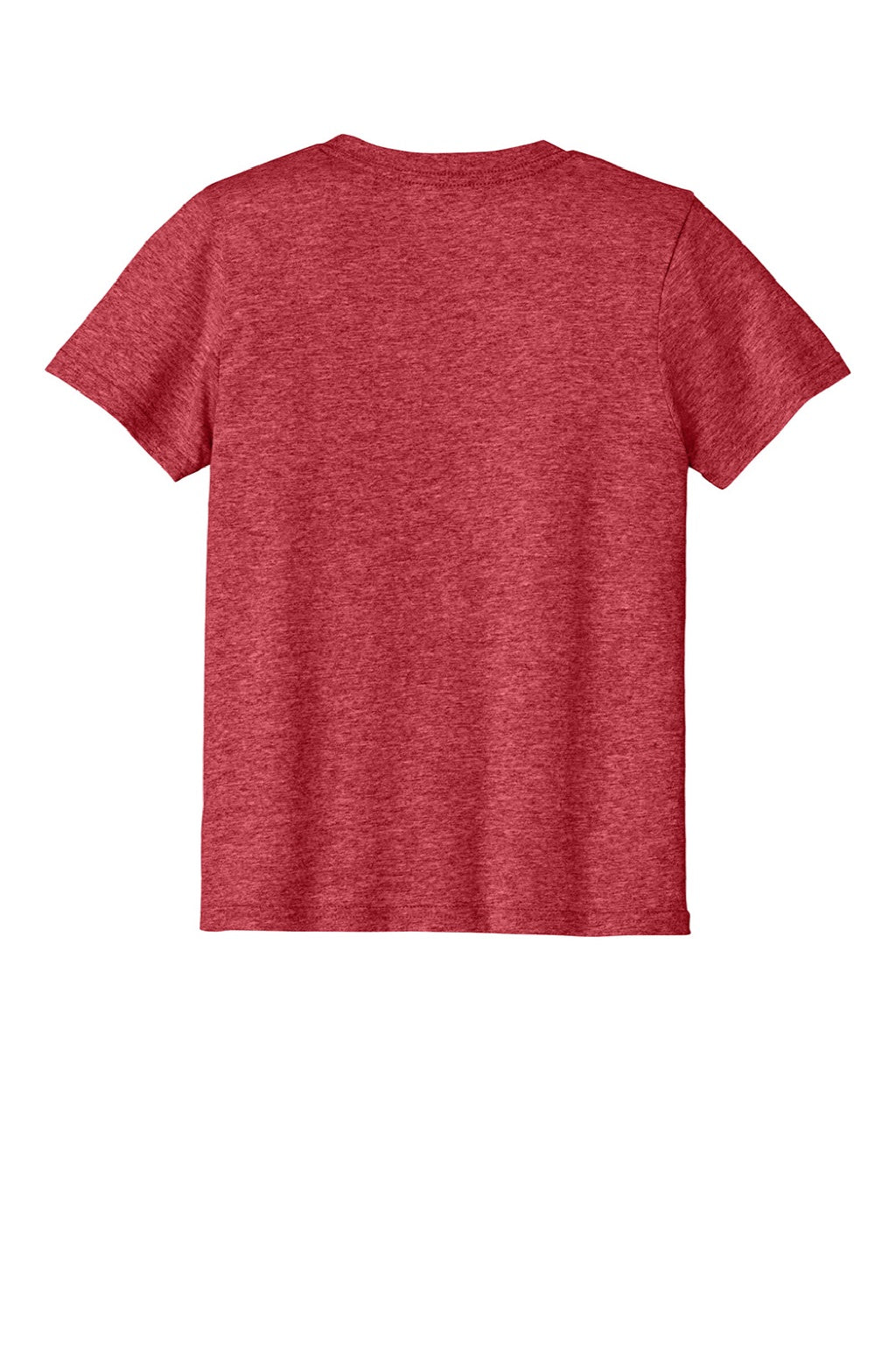Port & Company PC43Y Youth Easy Short Sleeve Crewneck T-Shirt Heather Red Flat Back