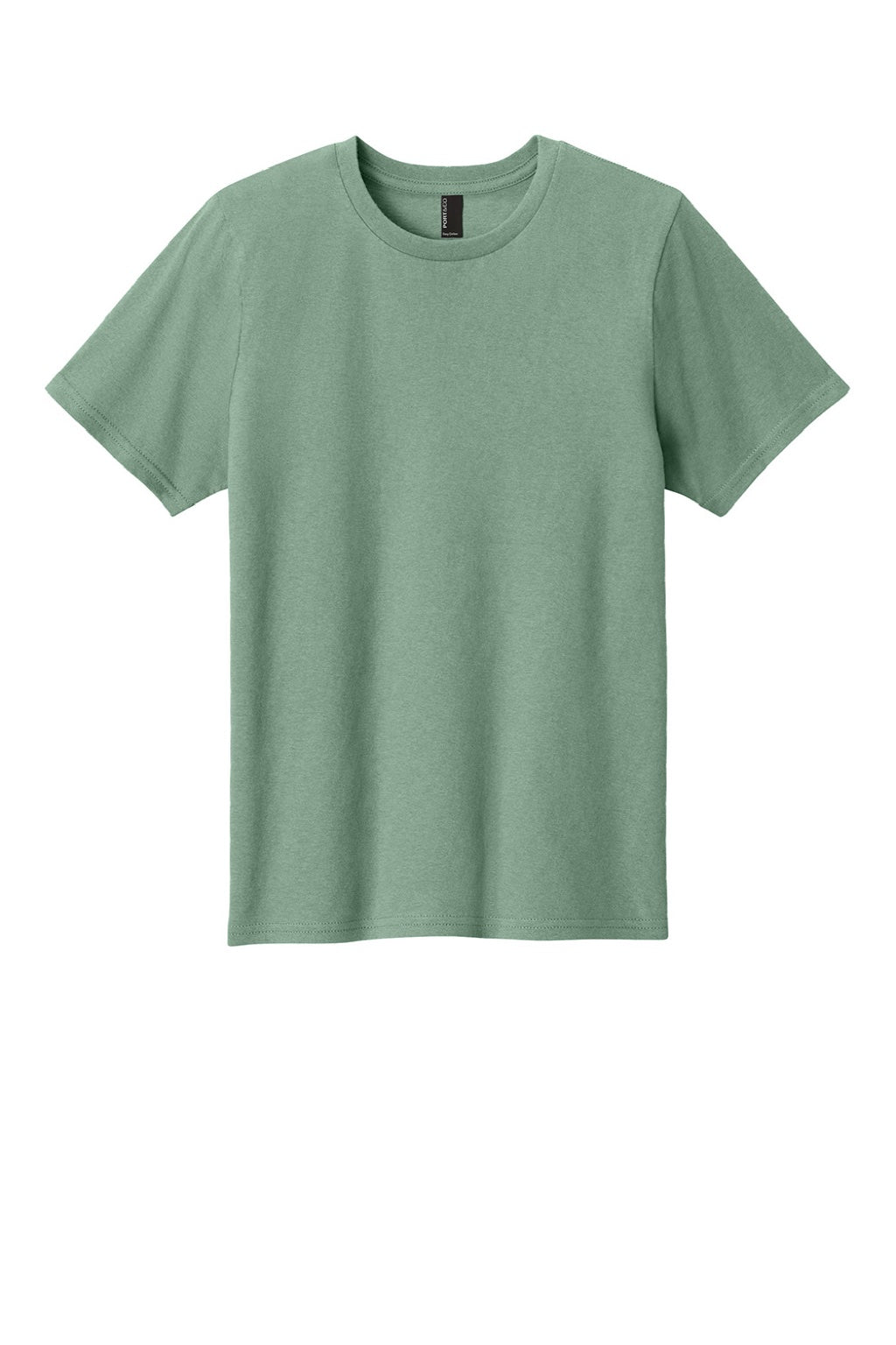 Port & Company PC43Y Youth Easy Short Sleeve Crewneck T-Shirt Laurel Green Flat Front
