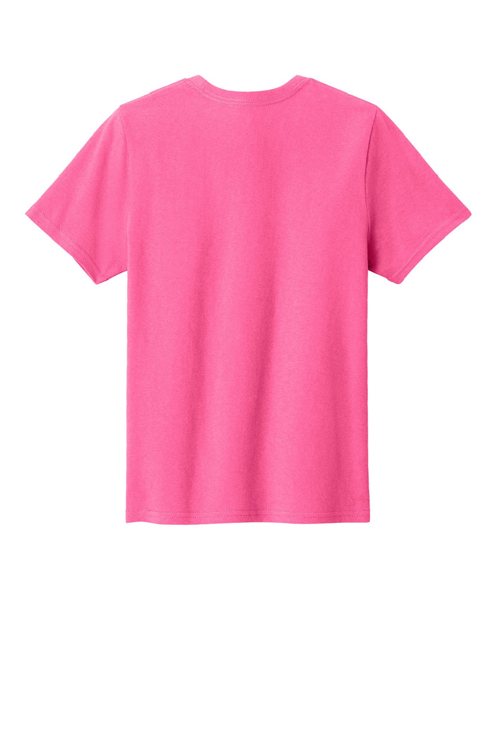 Port & Company PC43Y Youth Easy Short Sleeve Crewneck T-Shirt Neon Pink Flat Back