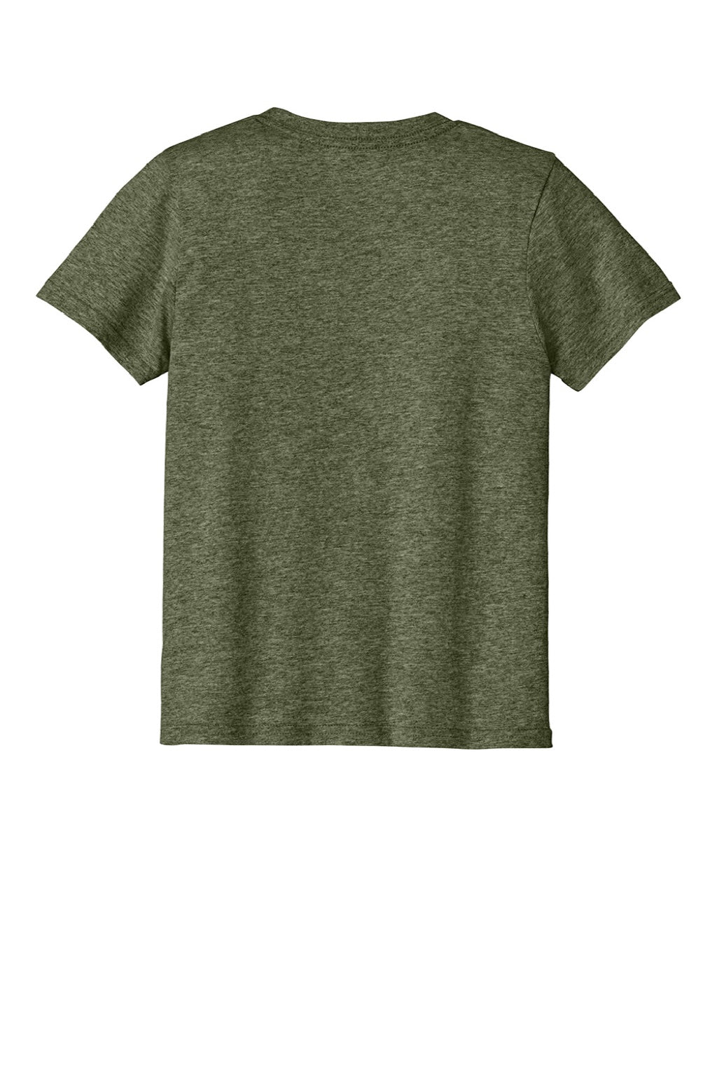 Port & Company PC43Y Youth Easy Short Sleeve Crewneck T-Shirt Heather Olive Drab Green Flat Back