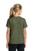 Port & Company PC43Y Youth Easy Short Sleeve Crewneck T-Shirt Heather Olive Drab Green Model Back
