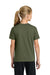 Port & Company PC43Y Youth Easy Short Sleeve Crewneck T-Shirt Olive Drab Green Model Back
