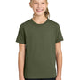 Port & Company Youth Easy Short Sleeve Crewneck T-Shirt - Olive Drab Green - COMING SOON