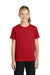 Port & Company PC43Y Youth Easy Short Sleeve Crewneck T-Shirt Red Model Front