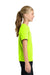 Port & Company PC43Y Youth Easy Short Sleeve Crewneck T-Shirt Safety Green Model Side