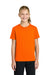 Port & Company PC43Y Youth Easy Short Sleeve Crewneck T-Shirt Safety Orange Model Front