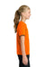 Port & Company PC43Y Youth Easy Short Sleeve Crewneck T-Shirt Safety Orange Model Side