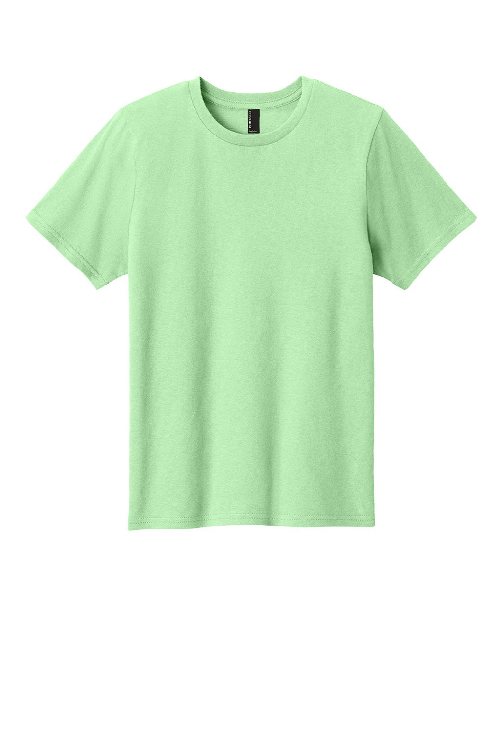 Port & Company PC43Y Youth Easy Short Sleeve Crewneck T-Shirt Spearmint Green Flat Front