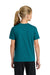 Port & Company PC43Y Youth Easy Short Sleeve Crewneck T-Shirt Teal Blue Model Back