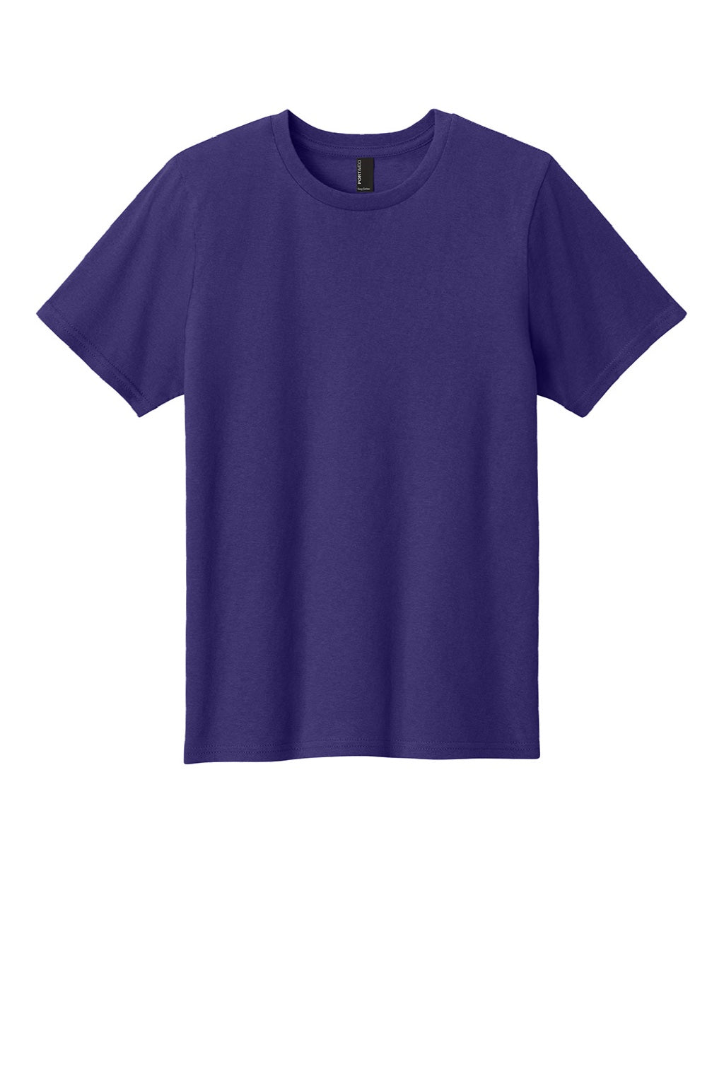 Port & Company PC43Y Youth Easy Short Sleeve Crewneck T-Shirt Team Purple Flat Front