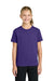 Port & Company PC43Y Youth Easy Short Sleeve Crewneck T-Shirt Team Purple Model Front