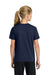Port & Company PC43Y Youth Easy Short Sleeve Crewneck T-Shirt True Navy Blue Model Back