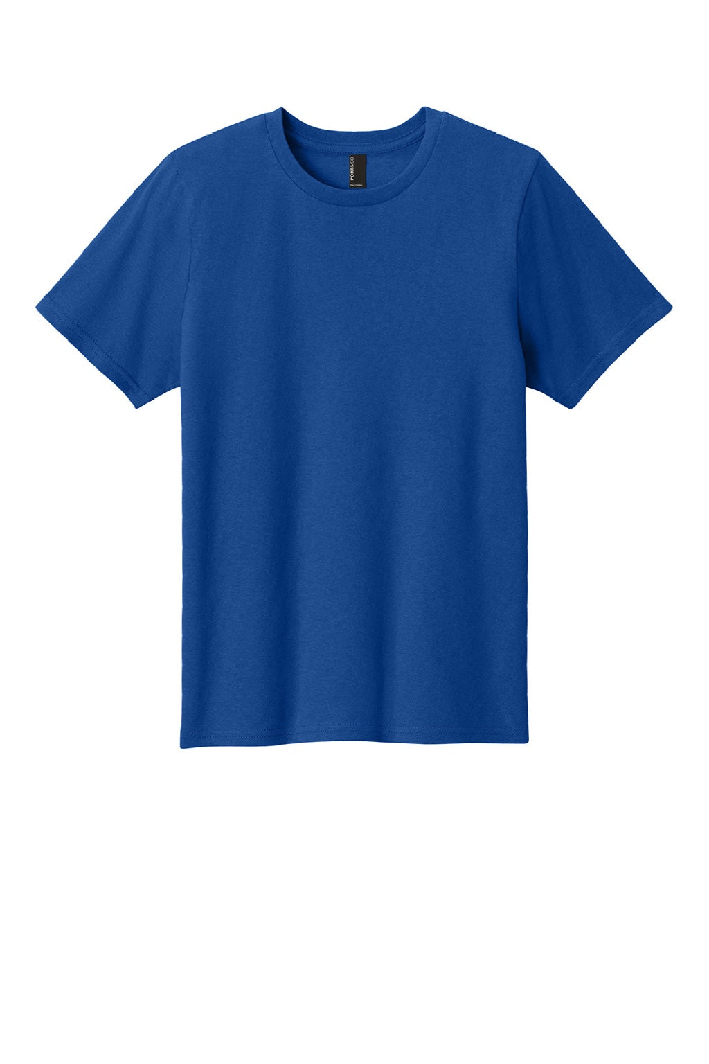 Port & Company PC43Y Youth Easy Short Sleeve Crewneck T-Shirt True Royal Blue Flat Front