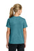 Port & Company PC43Y Youth Easy Short Sleeve Crewneck T-Shirt Heather Vivid Teal Blue Model Back