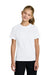 Port & Company PC43Y Youth Easy Short Sleeve Crewneck T-Shirt White Model Front