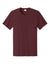 Port & Company PC43 Mens Short Sleeve Crewneck T-Shirt Athletic Maroon Flat Front