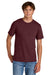 Port & Company PC43 Mens Short Sleeve Crewneck T-Shirt Athletic Maroon Model Front