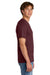 Port & Company PC43 Mens Short Sleeve Crewneck T-Shirt Athletic Maroon Model Side