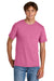 Port & Company PC43 Mens Short Sleeve Crewneck T-Shirt Awareness Pink Model Front