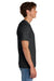 Port & Company PC43 Mens Short Sleeve Crewneck T-Shirt Heather Black Model Side