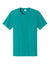 Port & Company PC43 Mens Short Sleeve Crewneck T-Shirt Bright Aqua Green Flat Front