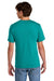 Port & Company PC43 Mens Short Sleeve Crewneck T-Shirt Bright Aqua Green Model Back