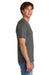 Port & Company PC43 Mens Short Sleeve Crewneck T-Shirt Charcoal Grey Model Side