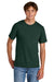 Port & Company PC43 Mens Short Sleeve Crewneck T-Shirt Dark Green Model Front