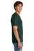 Port & Company PC43 Mens Short Sleeve Crewneck T-Shirt Dark Green Model Side