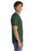 Port & Company PC43 Mens Short Sleeve Crewneck T-Shirt Forest Green Model Side