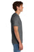 Port & Company PC43 Mens Short Sleeve Crewneck T-Shirt Heather Graphite Grey Model Side