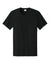 Port & Company PC43 Mens Short Sleeve Crewneck T-Shirt Jet Black Flat Front