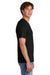 Port & Company PC43 Mens Short Sleeve Crewneck T-Shirt Jet Black Model Side