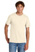 Port & Company PC43 Mens Short Sleeve Crewneck T-Shirt Natural Model Front