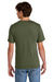 Port & Company PC43 Mens Short Sleeve Crewneck T-Shirt Olive Drab Green Model Back