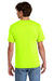 Port & Company PC43 Mens Short Sleeve Crewneck T-Shirt Safety Green Model Back