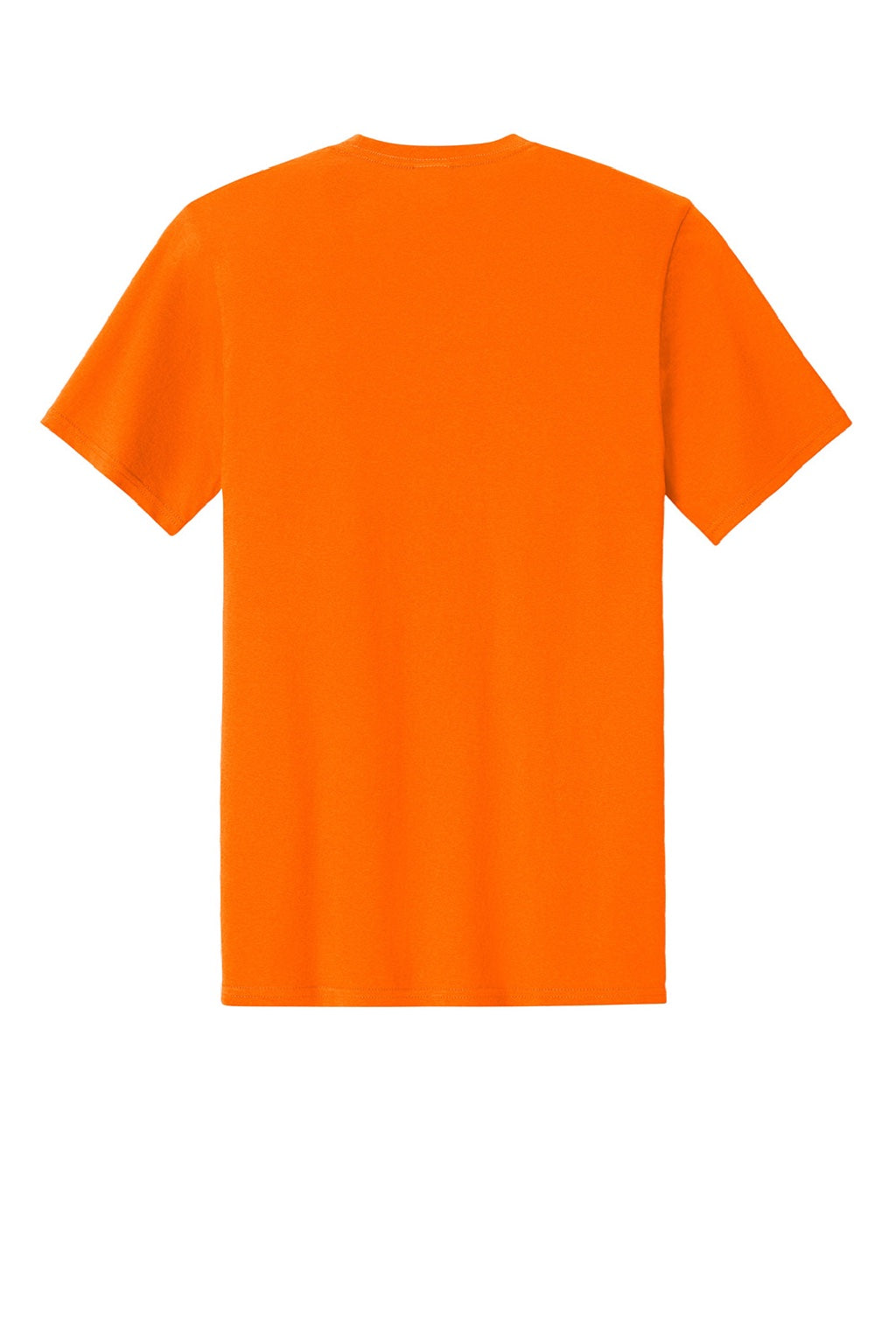 Port & Company PC43 Mens Short Sleeve Crewneck T-Shirt Safety Orange Flat Back