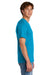 Port & Company PC43 Mens Short Sleeve Crewneck T-Shirt Sapphire Blue Model Side