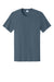 Port & Company PC43 Mens Short Sleeve Crewneck T-Shirt Steel Blue Flat Front