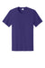 Port & Company PC43 Mens Short Sleeve Crewneck T-Shirt Team Purple Flat Front