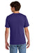 Port & Company PC43 Mens Short Sleeve Crewneck T-Shirt Team Purple Model Back