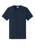 Port & Company PC43 Mens Short Sleeve Crewneck T-Shirt True Navy Blue Flat Front
