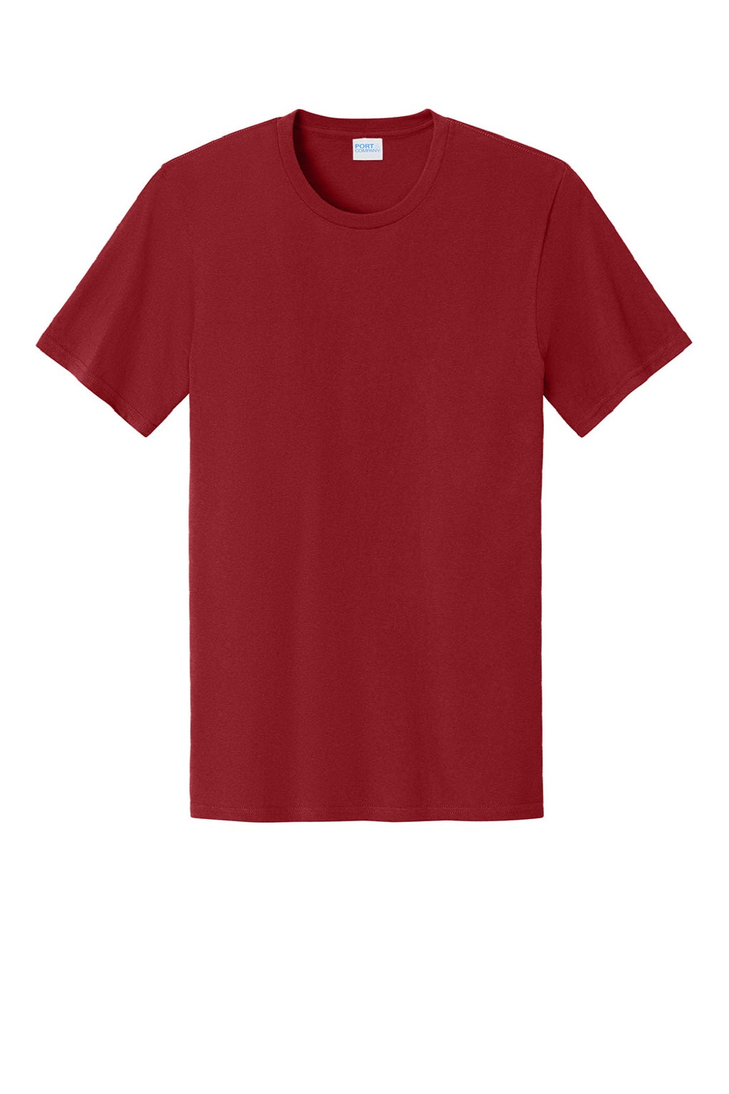 Port & Company PC43 Mens Short Sleeve Crewneck T-Shirt Vintage Red Flat Front