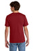 Port & Company PC43 Mens Short Sleeve Crewneck T-Shirt Vintage Red Model Back