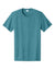 Port & Company PC43 Mens Short Sleeve Crewneck T-Shirt Heather Vivid Teal Blue Flat Front