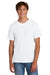 Port & Company PC43 Mens Short Sleeve Crewneck T-Shirt White Model Front