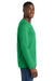 Port & Company PC450LS Mens Fan Favorite Long Sleeve Crewneck T-Shirt Athletic Kelly Green Model Side